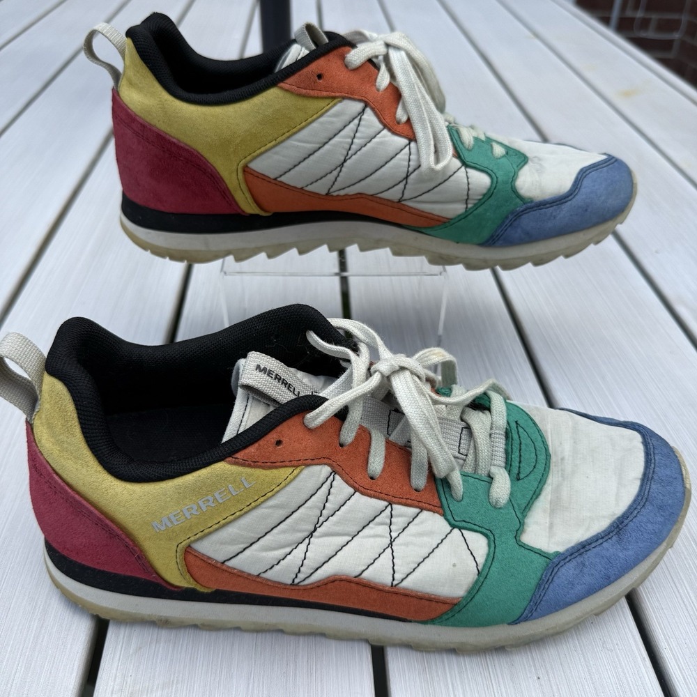Merrell Alpine Colorblock Trail Shoes Womens 10 Suede Quilted Multi J003570